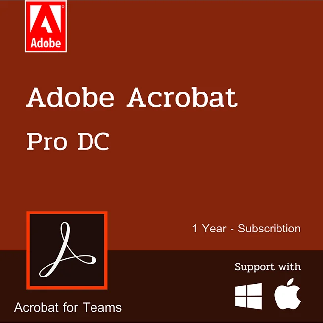 Adobe Acrobat Pro DC ใช้ในองค์กร ตรวจสอบได้ หัก ณ ที่จ่ายได้